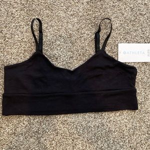 Athleta (NWT) Black sleep bra (Large)